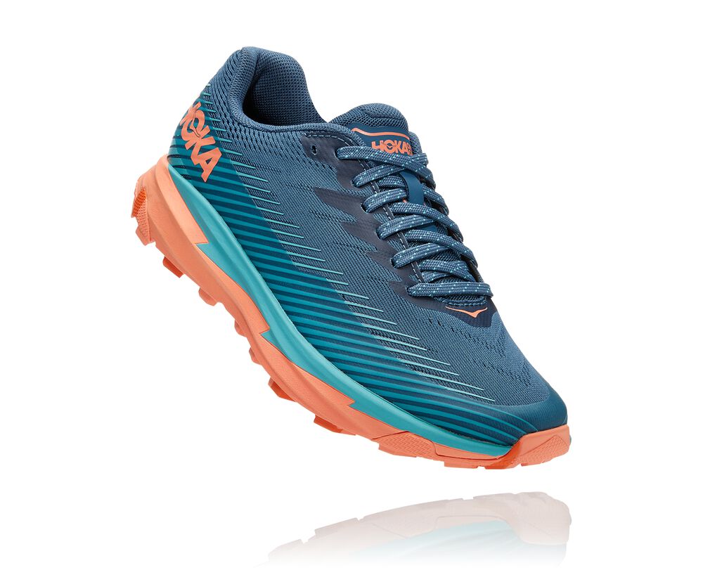 Hoka One One Torrent 2 Terränglöparskor Dam Blå/Orange - SE-4056138
